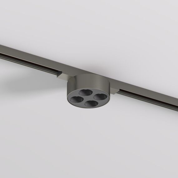 Denkirs DK5772-DN Светильник для трека SHINE GRILL со светодиодом, D74*H28, 48V DC, 6W, RA?90, 3000K, IP20, темный никель, алюминий, изображение 2