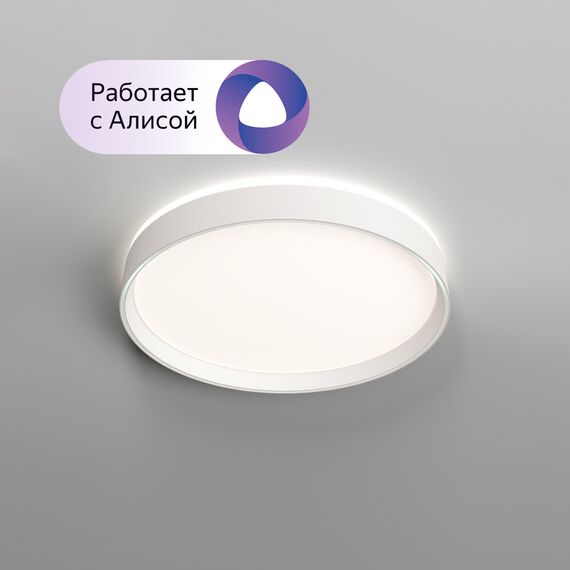 Denkirs DK6510-WH Накладной светильник, LED, 40W, IP 20, 3000K - 6500K, белый, металл, полимер