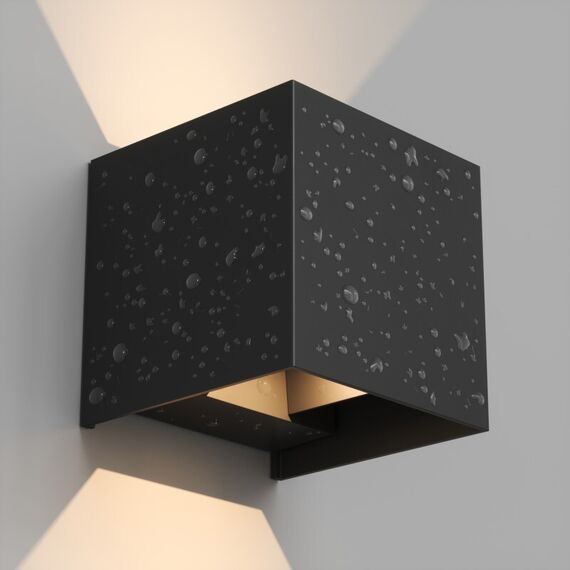 Denkirs DK9770-BK Настенный светодиодный уличный светильник MALBEC, IP54, 6 Вт, 3000K, черный, алюминий, изображение 3