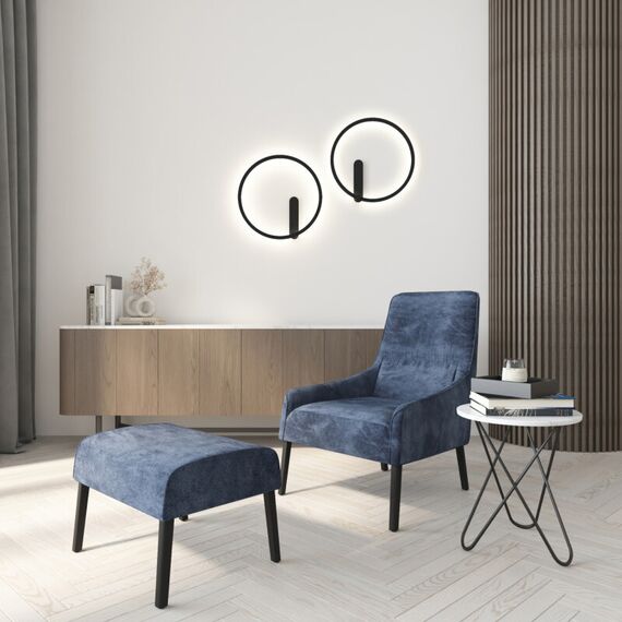 Denkirs DK5035-BK Бра ROUND со светодиодом, IP20, 24W, 3000/4000/6500K, черный, алюминий, изображение 8