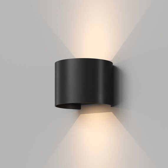 Denkirs DK9771-BK Настенный светодиодный уличный светильник MALBEC, IP54, 6 Вт, 3000K, черный, алюминий