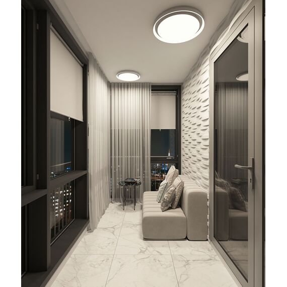 Denkirs DK6515-WH Накладной светильник, LED, 40W, IP 20, 3000K - 6500K, белый, металл, полимер, изображение 6