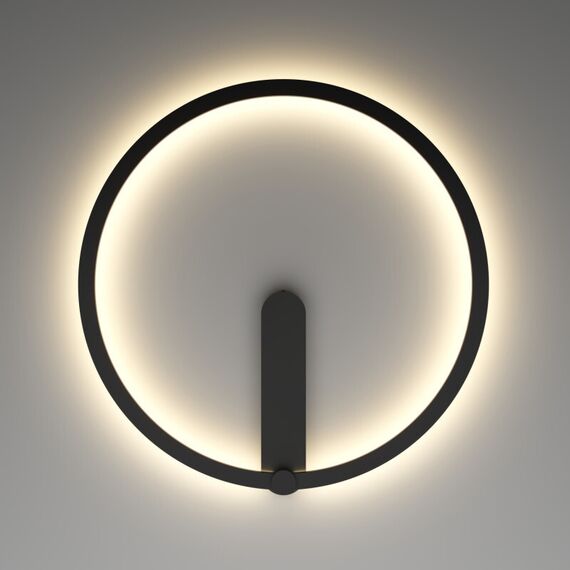 Denkirs DK5035-BK Бра ROUND со светодиодом, IP20, 24W, 3000/4000/6500K, черный, алюминий, изображение 3