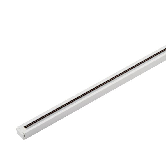 Denkirs TR1001-WH/1 Шинопровод однофазный, 1 м (трек 922 мм + подвод питания 74 мм + заглушка 4 мм), белый, заглушка и подвод питания в комплекте