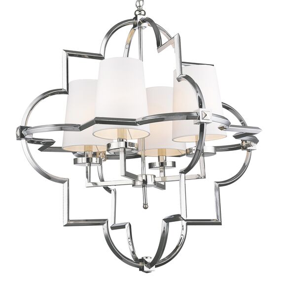 Delight Collection KM0728P-4L nickel Люстра Mandeville L nickel, изображение 2