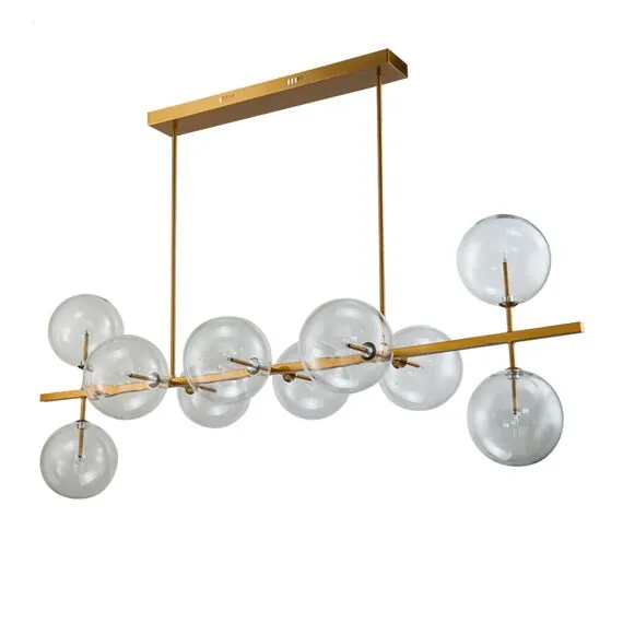 Delight Collection KG0965P-10L brass Люстра Globe Mobile 10L, изображение 2