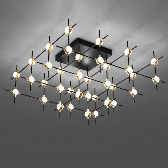 Delight Collection MX18001067-36A black/gold Потолочный светильник Molecular 36 black/gold black/gold, изображение 2