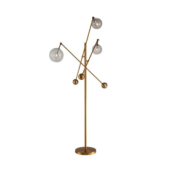 Delight Collection KG0965F-3 brass Торшер Globe Mobile 3, изображение 2