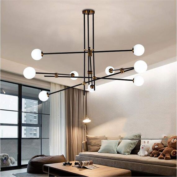 Delight Collection 9389P/9 black/gold Люстра Bistro Globe 9, изображение 6