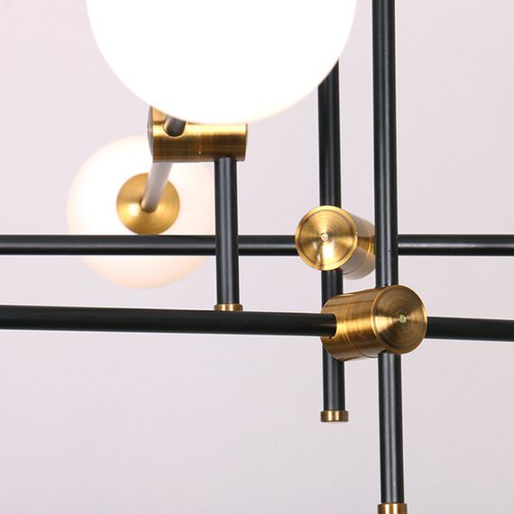 Delight Collection 9389P/9 black/gold Люстра Bistro Globe 9, изображение 3