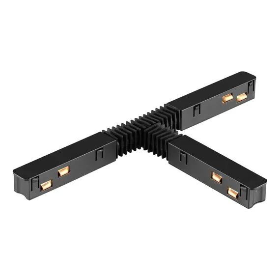 NOVOTECH 135176 SHINO NT23 055 черный Гибкий токопроводящий соединитель для низковольтного шинопровода "T-образный" IP20 48V FLUM