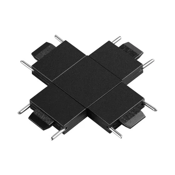 NOVOTECH 135270 SHINO NT24 черный Соединитель с токопроводом "X" для низковольтного шинопровода IP20 24V EASY