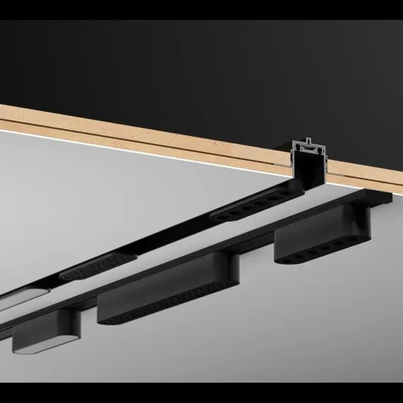 NOVOTECH 135198 SHINO NT23 044 белый Низковольтный шинопровод для встраиваемого монтажа в ГКЛ 1м IP20 48V SMAL, изображение 5