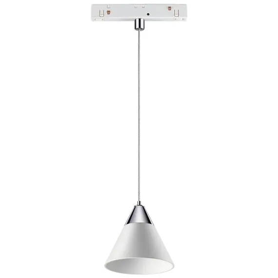 NOVOTECH 358406 SHINO NT20 043 белый/хром Трековый Светильник для низков.шинопровода IP20 LED 4000K 10W FLUM