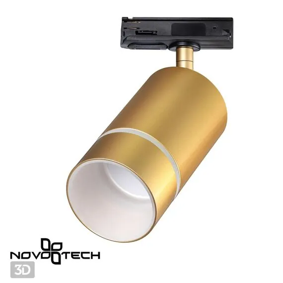 NOVOTECH 370780 PORT NT21 124 золото Светильник трековый однофазный трехжильный IP20 GU10 9W 235V ELINA, изображение 5