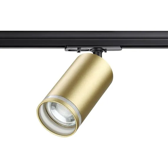 NOVOTECH 370878 PORT NT22 092 матовое золото Светильник трековый однофазный двухжильный IP20 GU10 9W 220V ULAR