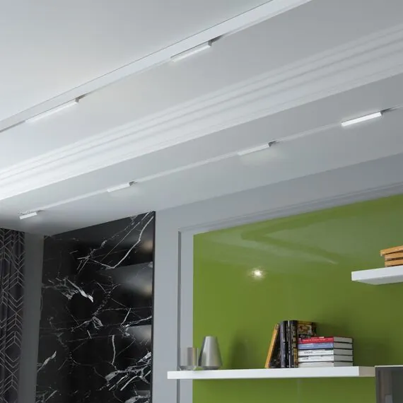 NOVOTECH 135092 SHINO NT20 054 белый Низковольтный шинопровод 2м (токопровод и заглушки в комплекте) IP20 48V FLUM, изображение 3