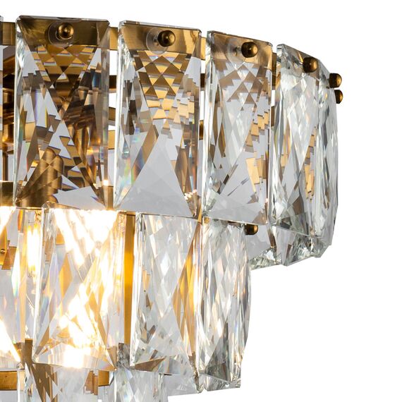 Delight Collection KG1113P-7 brass/clear Люстра Amazone 7 brass, изображение 2