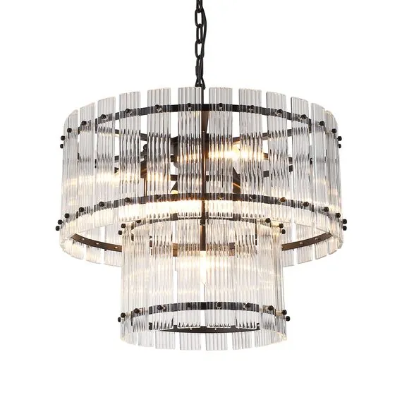 Delight Collection KG1112P-7 black/clear Люстра Ruby 7 black