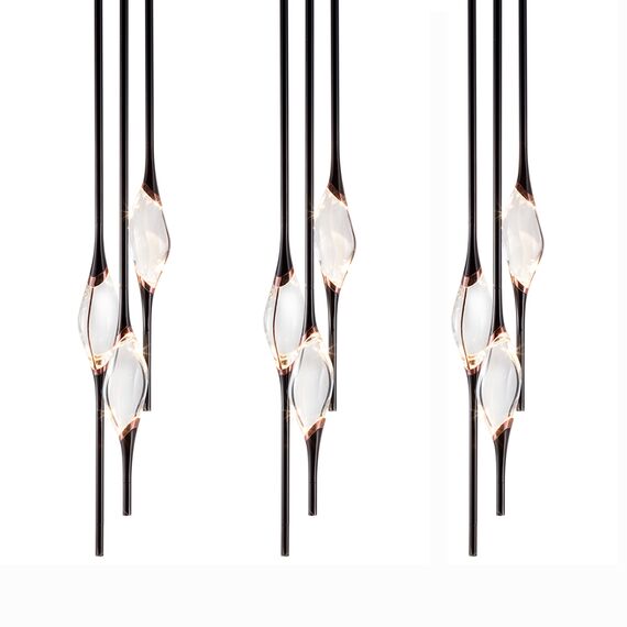 Delight Collection OM82113-9 pearl black Подвесной светильник Pezzo 9 pearl pearl black