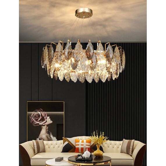 Delight Collection D8011P/R-1000 gold/smoky Люстра, изображение 3