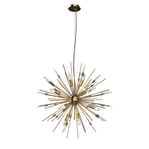 Delight Collection MD2094-12A gold/rock crystal Люстра Boivin 12A gold/rock crystal crystal, изображение 2