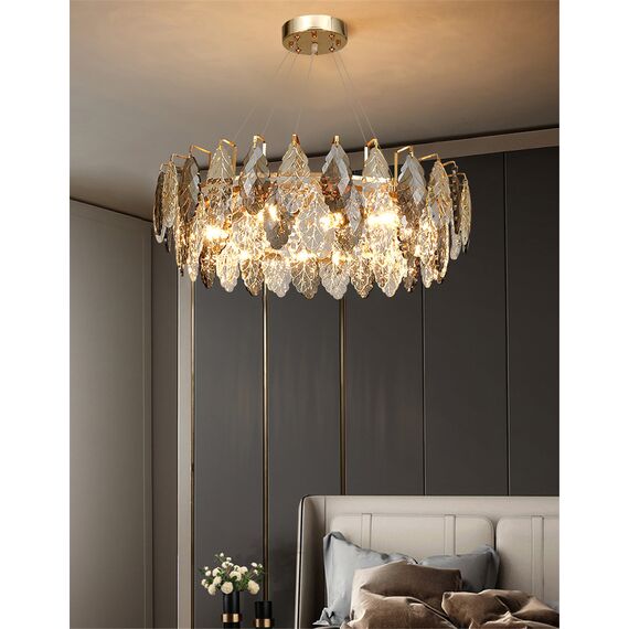 Delight Collection D8011P/R-800 gold/smoky Люстра, изображение 3