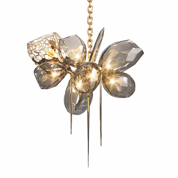 Delight Collection 8898P/AS gold/smoky Люстра