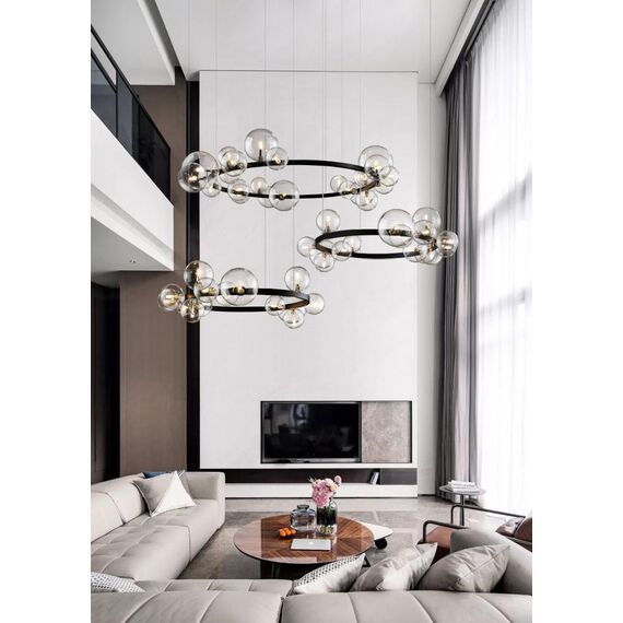 Delight Collection KM1294P-24 black/clear Люстра, изображение 4