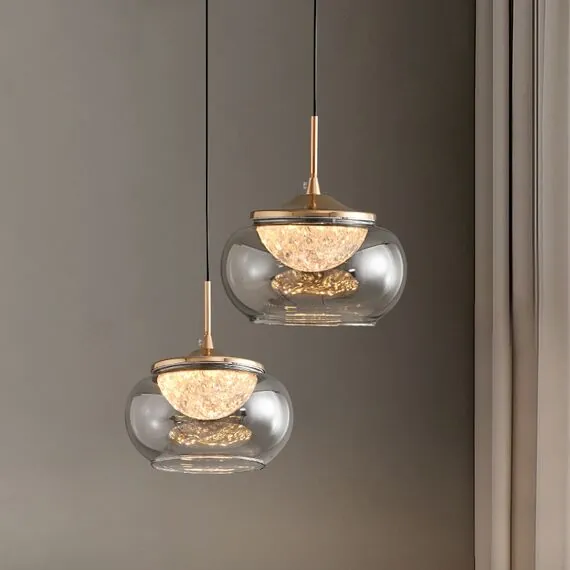 Delight Collection MT9128-1H gold/smoke Подвесной светильник, изображение 5