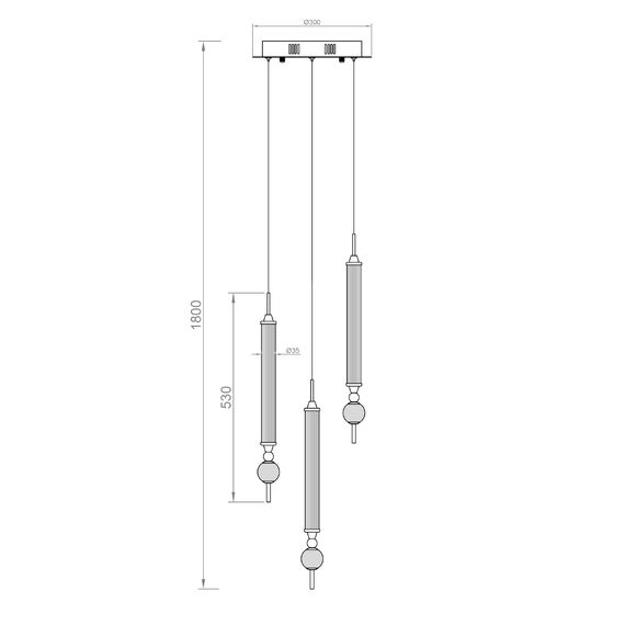 Delight Collection OD2503-3 gold Подвесной светильник, изображение 4
