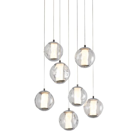 Delight Collection OD2437-7 gold/clear Подвесной светильник