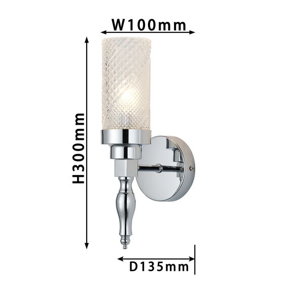 Favourite 2813-1W, настенный светильник, D135xW100xH305, 1xE14x40W, excluded, изображение 3