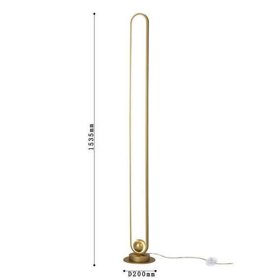 F-Promo 4221-1F, напольный светильник, D200xH1535, LEDx62W, 4960LM, 4000K, included, switch, изображение 3