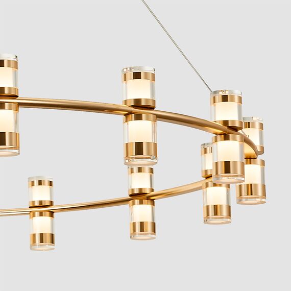 Favourite 4323-15P, подвесная люстра, D1000xH170/1800, 15xLEDx3W, 3600LM, 4000K, included, изображение 3