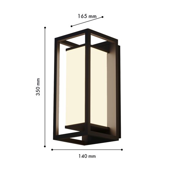 Favourite 4385-1W, уличный светильник, D165xW140xH350, LEDx8W, 700LM, 3000K, IP54, included, изображение 3