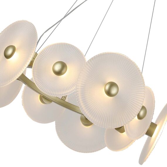 F-Promo 4605-8P, подвесная люстра, D520xH230/1200, 10xLEDx2W, 1600LM, 3000K, included, изображение 4