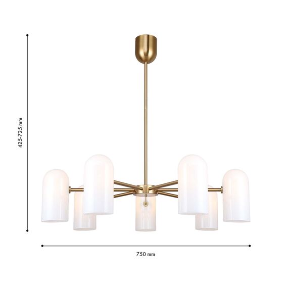 F-Promo 4619-7P, подвесная люстра, D750xH445/745, 7xG9x40W, excluded, изображение 3