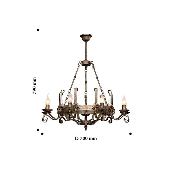 F-Promo 2159-9P, люстра подвесная, D800xH820, 9xE14x40W, excluded, изображение 4