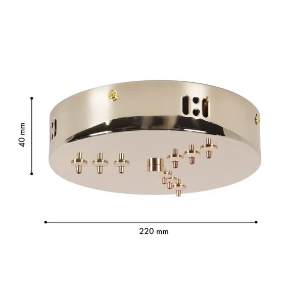 Favourite 4591-220-9GD, потолочная чаша, D220xH40, цвет золотой, изображение 2