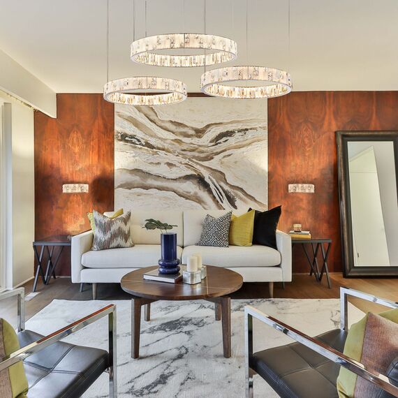 Favourite 4205-6P, подвесная люстра, D630xH110/1500, 2xLEDx34W, 3400LM, 3000K, included, изображение 6