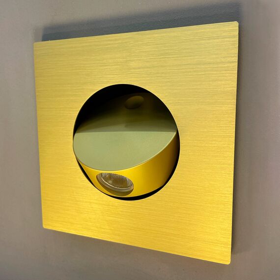 Favourite 4279-1W, настенный светильник, D85xW115xH115, cutout:L82xW80, LEDx3W, 150LM, 4000K, included, switch, изображение 4