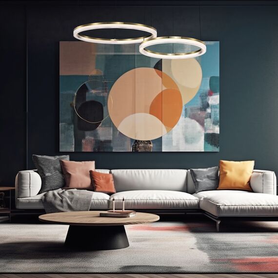 Favourite 4399-4P, подвесная люстра, D400xH100/1500, LEDx21W, 1838LM, 4000K, IP20, included, изображение 4