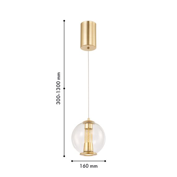 Favourite 4551-1P, подвес, D160xH300/1300, LEDx7W, 275LM, 4000K, included, изображение 3