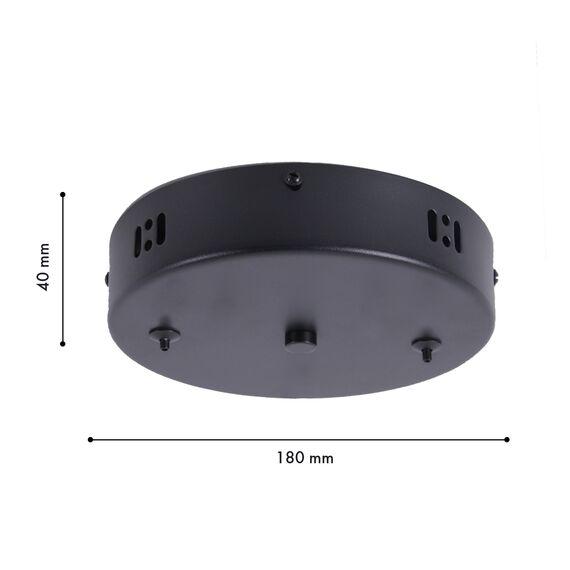 Favourite 4591-180-2BL, потолочная чаша, D180xH40, цвет черный, изображение 2