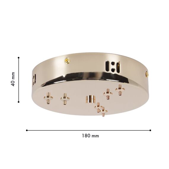 Favourite 4591-180-6GD, потолочная чаша, D180xH40, цвет золотой, изображение 2