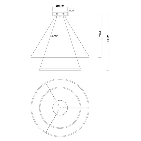 Favourite 4591-180-6GD, потолочная чаша, D180xH40, цвет золотой, изображение 5