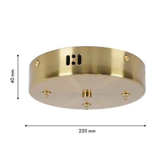 Favourite 4591-220-3BR, потолочная чаша, D220xH40, цвет латунь, изображение 2