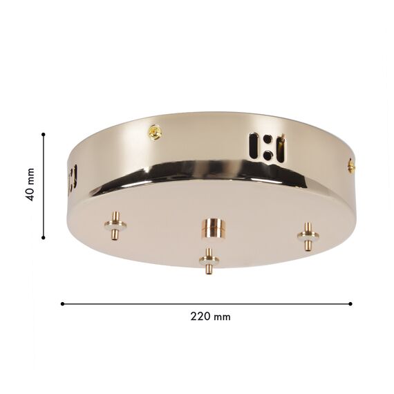 Favourite 4591-220-3GD, потолочная чаша, D220xH40, цвет золотой, изображение 2