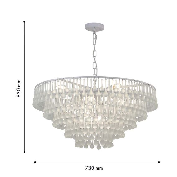 Favourite 4604-10P, подвесная люстра, D730xH375/820, 10xE14x60W, excluded, изображение 4